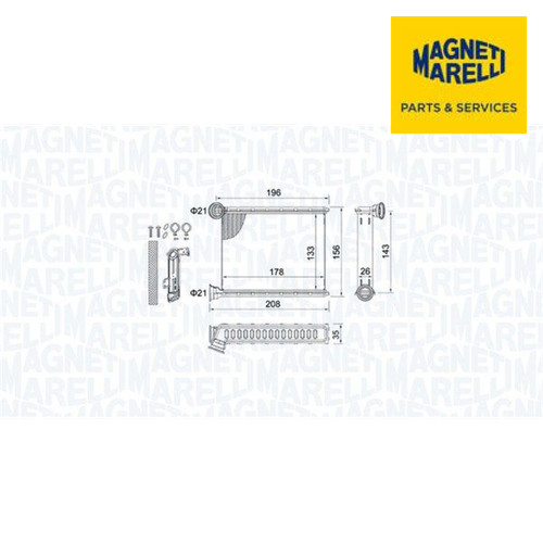 Heat exchanger interior - heat, exchanger,