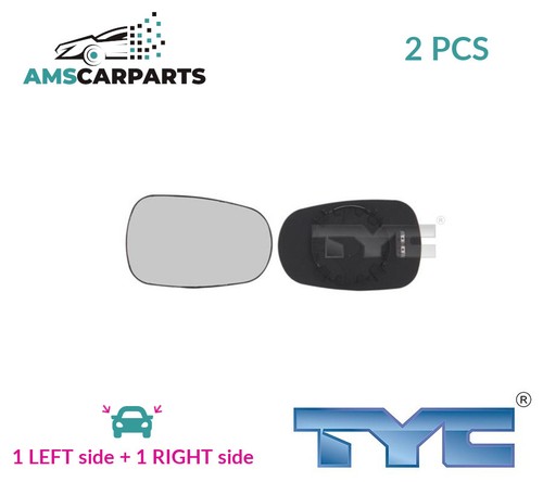Rear view mirror - glass, pair