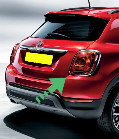 Fiat 500 rear - tail, light