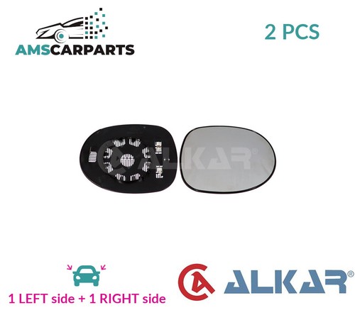 Rear view mirror glass pair - view,