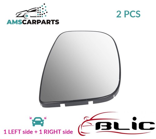 Rear view mirror glass - rear, pair