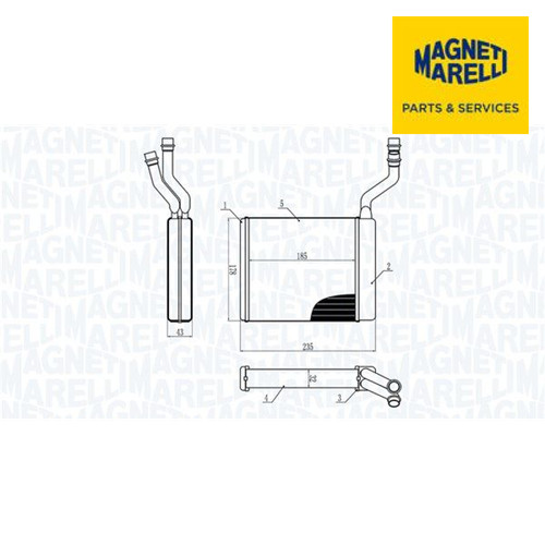 Heat exchanger interior - exchanger,,