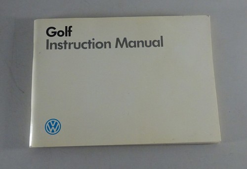 Owner manual handbook vw - owner's, manual/handbook