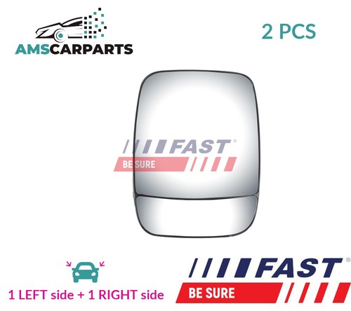 Rear view mirror glass - glass, pair