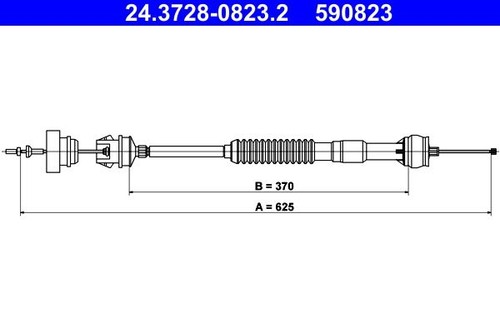 Genuine ate clutch cable for - genuine,
