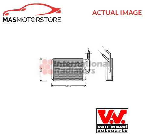 Heater radiator exchanger lhd - radiator,