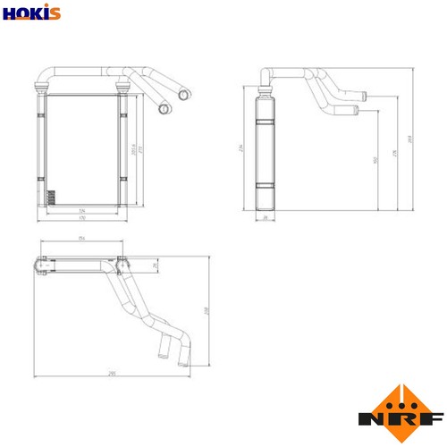 Heat exchanger interior - heat,
