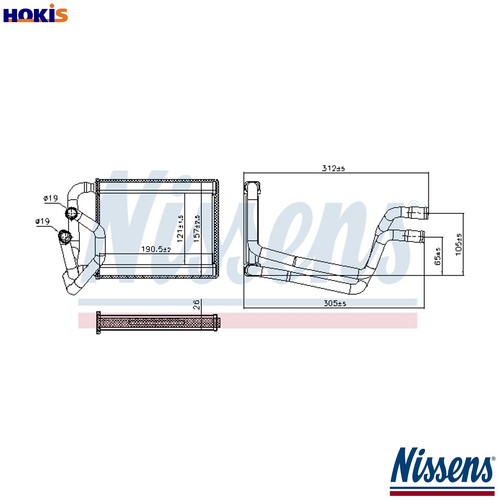 Heat exchanger interior - heat,