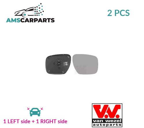 Rear view mirror glass pair - view,
